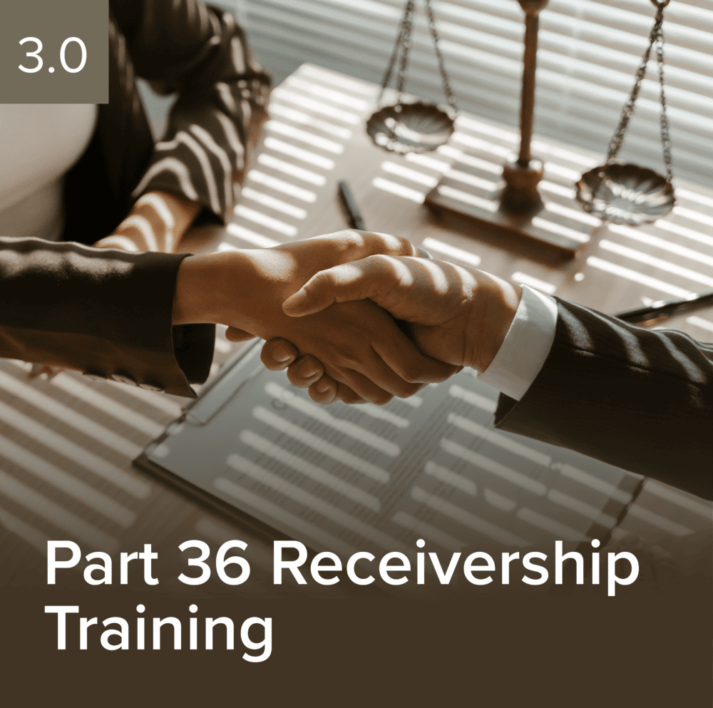 #2452 Part 36 Receivership Training