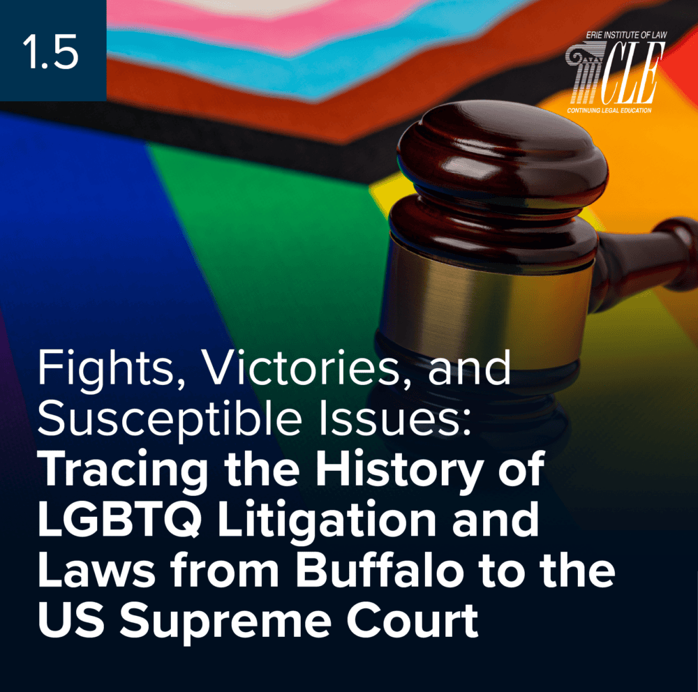 #2505 Fights, Victories, and Susceptible Issues: Tracing the History of LGBTQ Litigation and Laws from Buffalo to the US Supreme Court