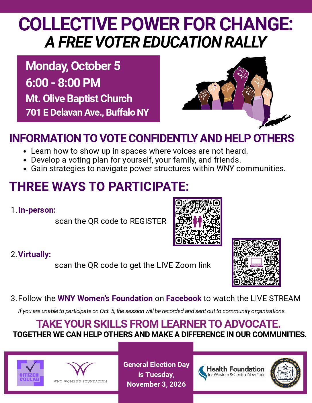Collective Power For Change Oct. 5 2026&Virtual